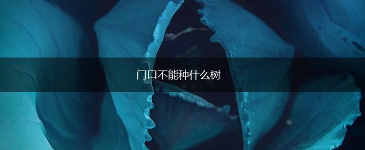 门口不能种什么树,第1张